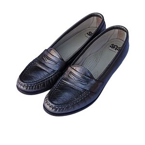 SAS Easier Tripad Comfort Penny Loafers Sz 7.5 S Women Slip On Shoes Pewter USA